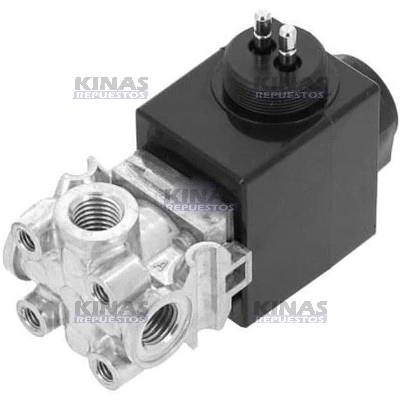 VALVULA SOLENOIDE SUSPENENCION/TRANSFERENCIA ALTA/BAJA SCANIA 112/113 24V | 712179C/2038653/1.13078/525090