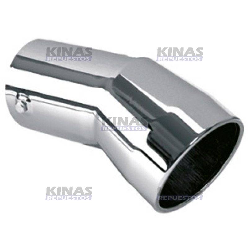 PUNTERA ESCAPE CROMA CURVADO REDONDO 4P 260MM | TC002
