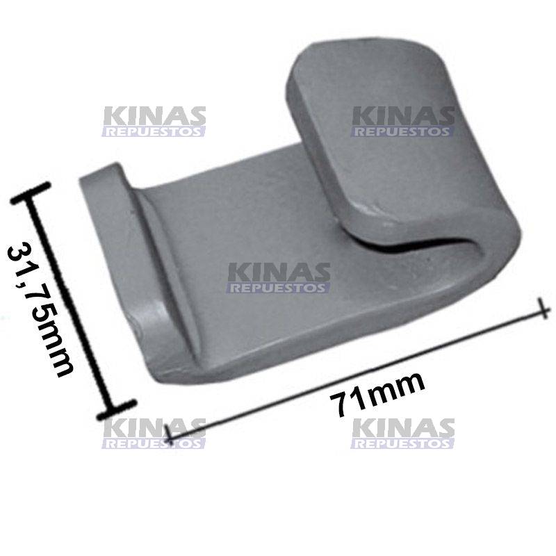 SOPORTE BISAGRA TAPA LATERAL CARRETA RANDON/GUERRA "G" (SOLDABLE) | 2453