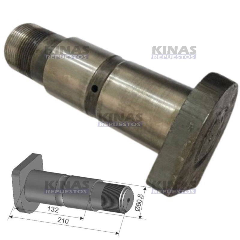 PERNO BALANZA SUSPENCION C/ROSCA 60,8X132/148MM TRUCK/CARRETA | CP-1134/111231/04060/OL1122