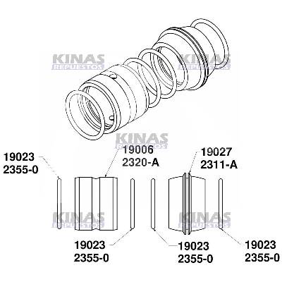 KIT REPARO BUJE EJE ZETA FRENO CARRETA 41.7X50.9X42MM (HIERRO) | THO-18012/2306